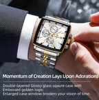 Abu Usman REWARD VIP Mens Watches Waterproof Luminous Sport Watches for Man Stainless Steel Wristwatch.